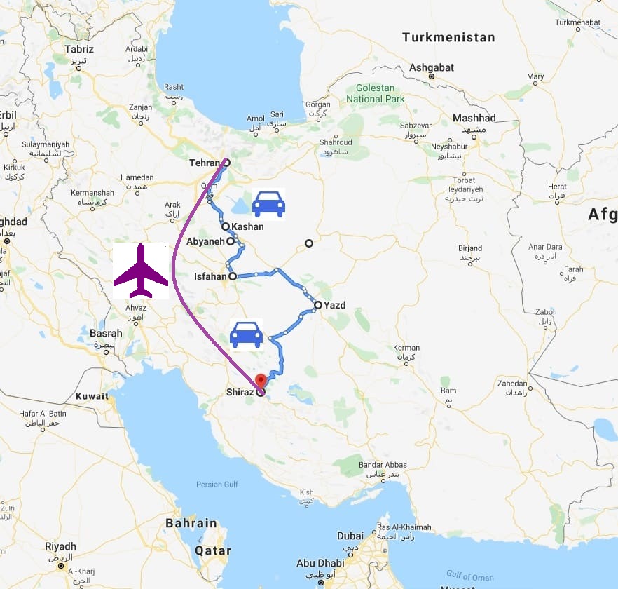 Iran tour for Australian-.american-and-British