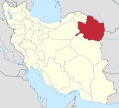 Mashhad in map